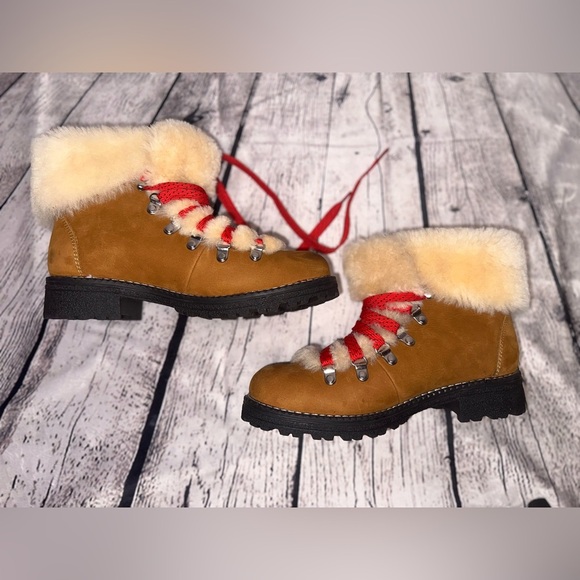 J. CREW | Nordic Fur Hiking Winter Snow Rain Boots 7 - Picture 4 of 10